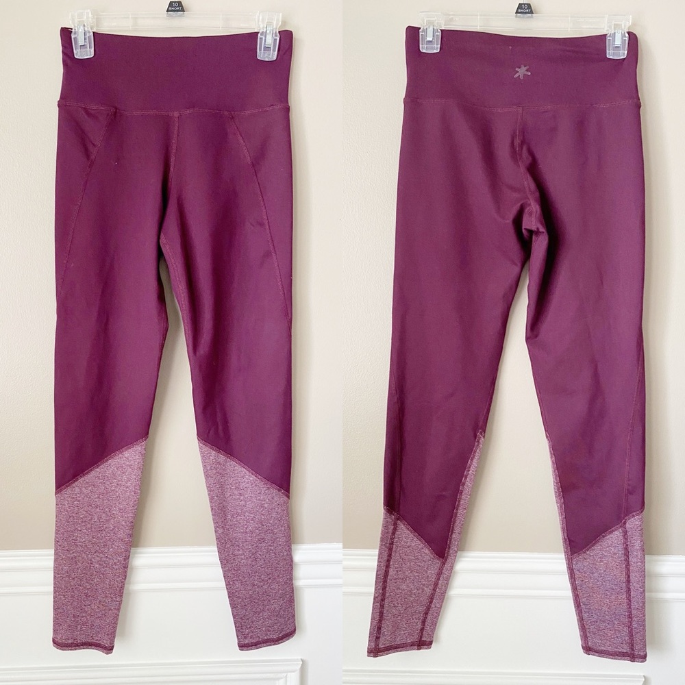 Splendid Maroon Athletic Workout Leggings